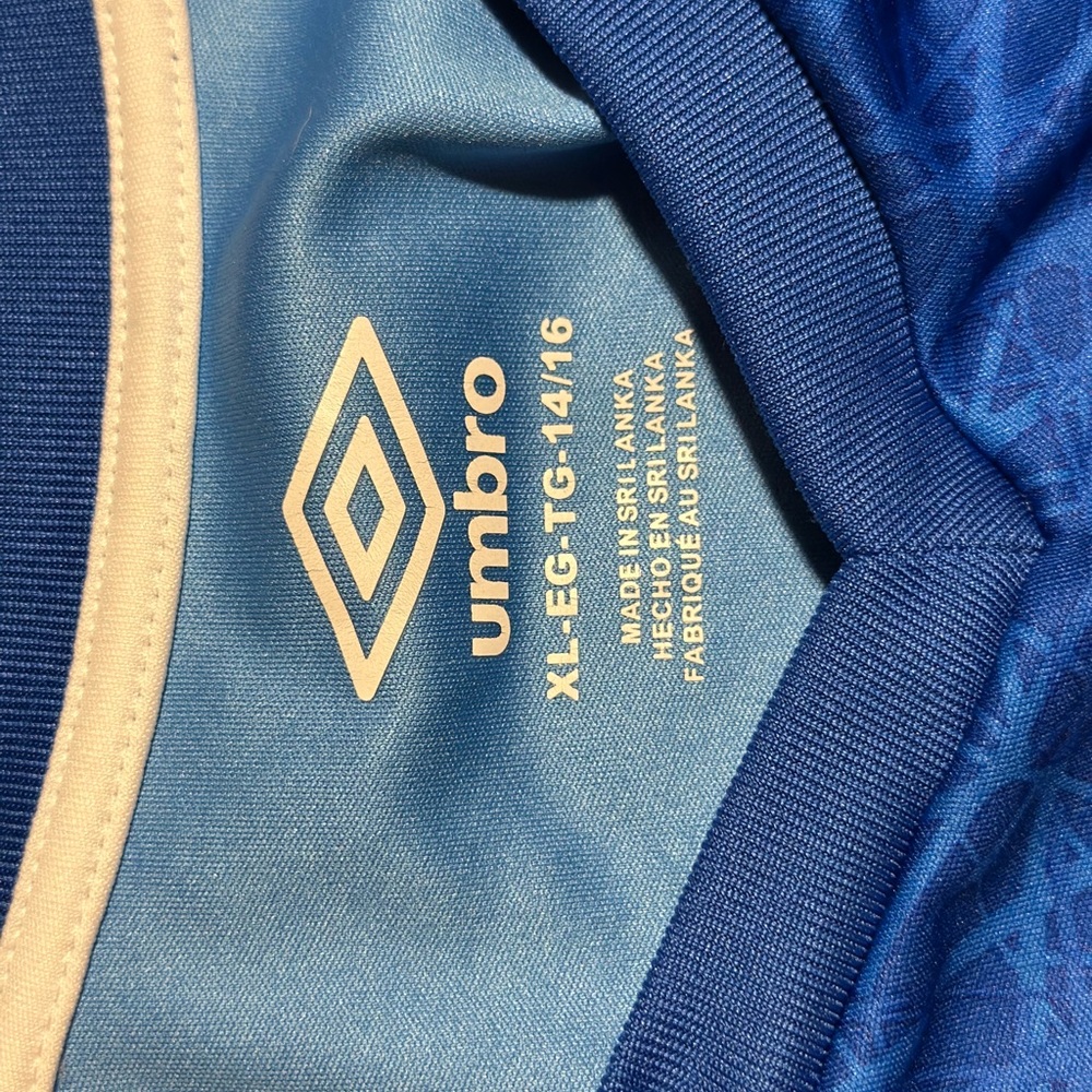 Umbro Blue and Beige Sports Jersey